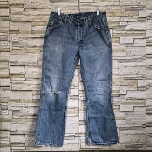 ​VTG Polo Ralph Lauren Blue Jeans Men's  32x28 Dungarees Distressed Relaxed
